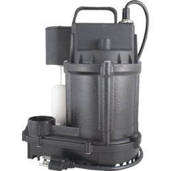 Item 451530, 1/3 HP submersible sump pump with rugged cast-iron motor housing with high 