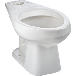 Item 454252, Alto. White elongated toilet bowl. 1.6 GPF (gallons per flush) flow rate.