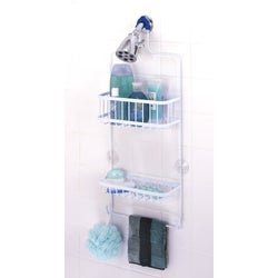 Item 454877, 2 self draining, wire shelves with versatile design to hold various size 
