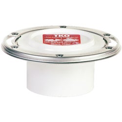 Item 455000, 4" x 3" (3" hub inside 4") flush to floor closet flange with stainless 
