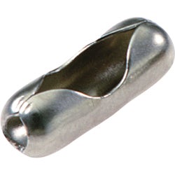 Item 455318, No. 10 - 3/16" nickel-plated brass chain connector.