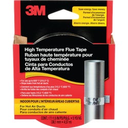 Item 455598, 3M High Temperature Flue Tape stops hot air leaks where they start the 