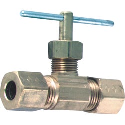 Item 455894, Brass. Compression fittings on both ends.