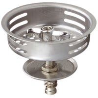 1433-1SS Do it Stainless Steel Basket Strainer Stopper With Threaded Post