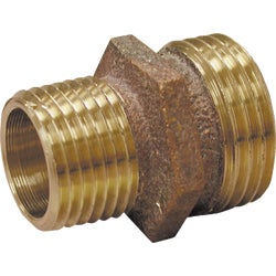 Item 459860, Brass, 3/4" Male hose thread x 3/4"  Male pipe thread or 1/2" FIP tap 
