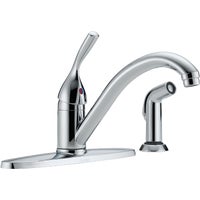400-DST Delta Classic Single Handle Kitchen Faucet with Sprayer faucet kitchen