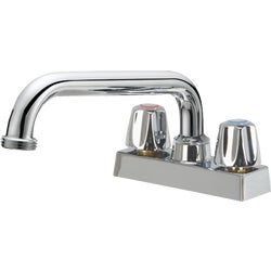 Item 460362, 2-handle metallic laundry faucet with metal handles, 8" spout. 1.