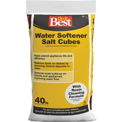 Item 460478, Water softener salt with Resin Kleen keeps softener clean and maintenance 