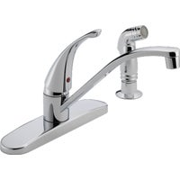 P188500LF Peerless Choice Single Lever Handle Kitchen Faucet with Chrome Sprayer faucet kitchen