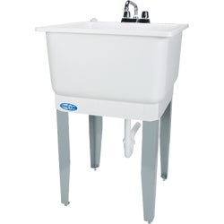 Item 461020, 1-piece Utilatub laundry tub kit, complete with all the components needed 