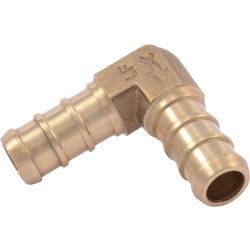 Item 461466, The SharkBite PEX Barb Elbow is made of a lead-free DZR brass and is an 