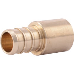 Item 461565, SharkBite PEX Barb sweat male adapter is made of a lead-free DZR brass, and