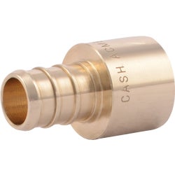 Item 461574, SharkBite PEX Barb sweat female adapter is made of a lead-free DZR brass, 