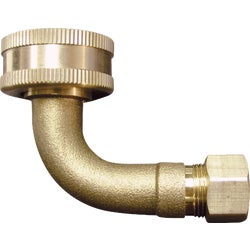 Item 462160, 3/4" female hose thread swivel nut x 3/8" OD (outside diameter) compression