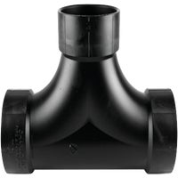 ABS 00448  0600HA Charlotte Pipe Two-Way ABS Cleanout Tee
