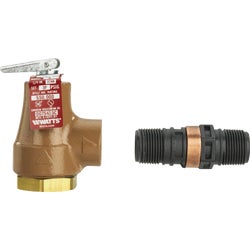 Item 462772, This pressure relief valve has a 3/4 In. NPTF female inlet, 3/4 In.