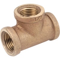 738101-06 Anderson Metals Red Brass Threaded Tee