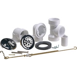 Item 464633, Triplever half pack bath drain less pipe, adjusts up to 21-11/16".