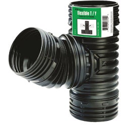 Item 464982, The Flex-Drain flexible T/Y combo eliminates the need to use rigid wyes and