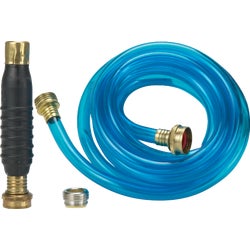 Item 465339, All-in-one kit contains: 10' hose, 1 brass adapter, 1 model 186 drain king