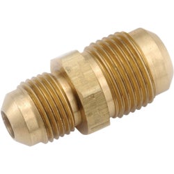 Item 466050, Low lead reducing flare union. Machined from brass rod. 5 per bag.