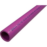 PVC 04010B 0800RW Charlotte Pipe Purple PVC Pressure Pipe