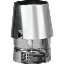 Item 467634, Exit cap for pellet stove pipe, 5-3/4" high for 3" pipe.