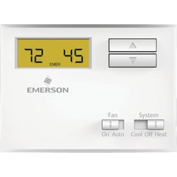 Item 474061, Single-stage non-programmable thermostat is compatible with single stage 