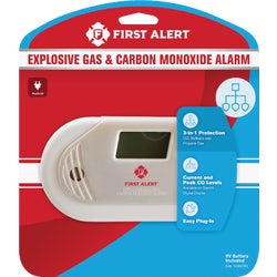 Item 474460, The First Alert GCO1CN Combination Explosive Gas and Carbon Monoxide Alarm 
