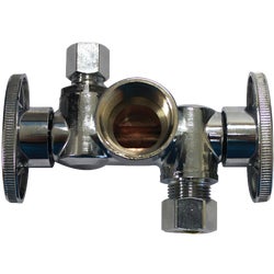 Item 478401, Dual outlet dual shut off valves allow you to turn off water to one source