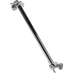 Item 480304, Adjustable shower arm extender extends shower arm 9" and swings up and down
