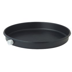 Item 486914, Plastic drain pan can be installed under electric water heaters to drain 