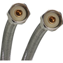 Item 490571, No-Burst connector. 1 connector fits 4 shut-off valve sizes: 3/8 In.