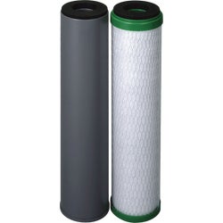 Item 490962, Dual filter cartridge replacement system set reduces MTBE, 99% dissolved 