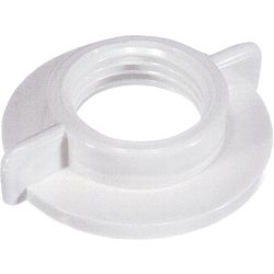 Item 493023, For standard 1/2" iron pipe shanks. Plastic (white).