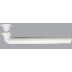 Item 494879, Waste arm 1-1/2" x 15" slip-joint or direct connect plastic.