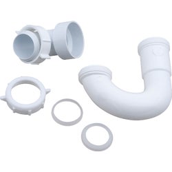 Item 494968, The Do it Best 1-1/2" White Plastic Sink Trap with Reducer Washer traps 