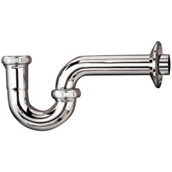 Item 495247, Seamless brass without cleanout. 22-gauge chrome-plated.