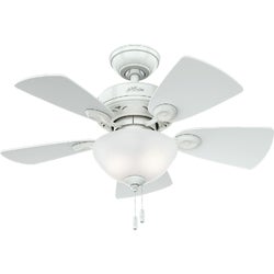 Item 500050, 34 inch ceiling fan ideal to compliment small bedrooms, laundry rooms, walk