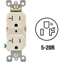 R56-T5820-0TS Leviton Tamper Resistant Residential Grade Duplex Outlet