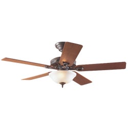 Item 500700, The Astoria fan with 3-speed reversible motor that provides year-round 