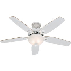 Item 500729, 52 In. Builder Deluxe ceiling fan with a WhisperWind 3 speed motor.