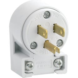 Item 501040, Leviton commercial grade, grounded, straight blade, angle plug.
