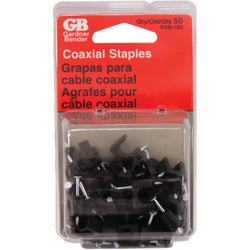Item 501082, Coaxial staple secures RG-59 and RG-6 coaxial cable.