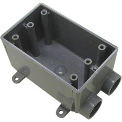 Item 501107, PVC (polyvinyl chloride) molded conduit outlet box for dead-end 