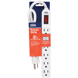 Item 501123, Grounded 6-outlet power strip.