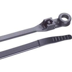 Item 501129, Mounting cable tie secures bundles to walls, studs, or other surfaces 