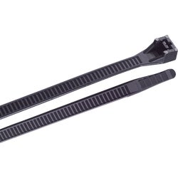 Item 501140, Heavy-duty, self-locking, 1-piece molded nylon tie easily secures wire 