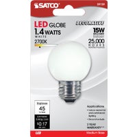 S9159 Satco G16.5 Medium LED Decorative Globe Light Bulb
