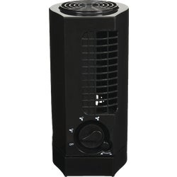 Item 501220, Mini personal tower fan. Ultra slim, provides discreet air circulation.